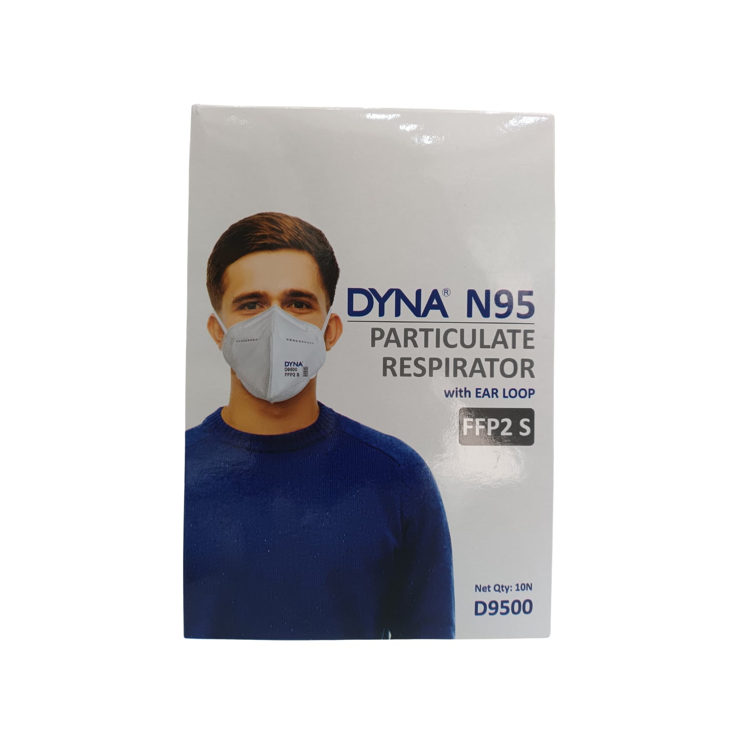 DYNA N95 MASK WITH RESPIRATOR EAR LOOP 10'S