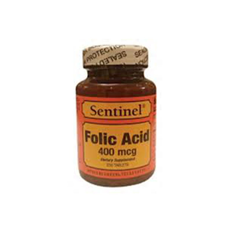 SENTINEL FOLIC ACID 400 MCG TAB 100 S