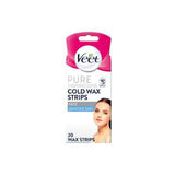 VEET COLD WAX STRIPS SENSITIVE SKIN FACE