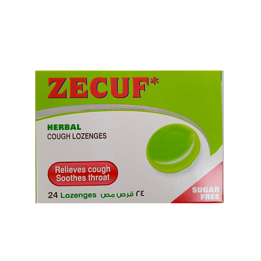 ZECUF LOZENGES SUGAR FREE 24S