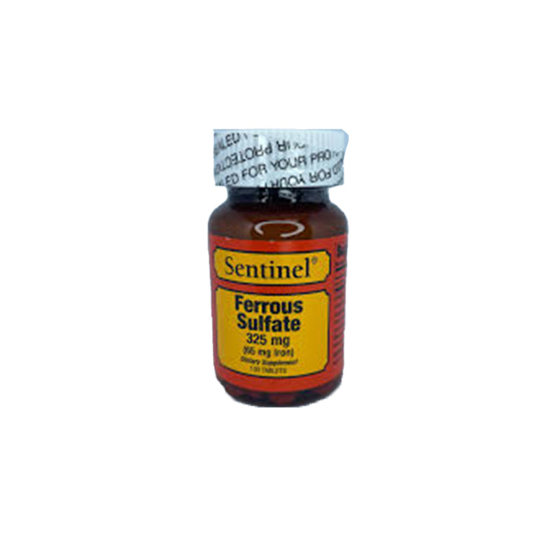 SENTINEL FERROUS SULFATE 325 MG (IRON 65 MG) 100 S