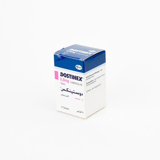 DOSTINEX 0.5 MG TAB 8 S