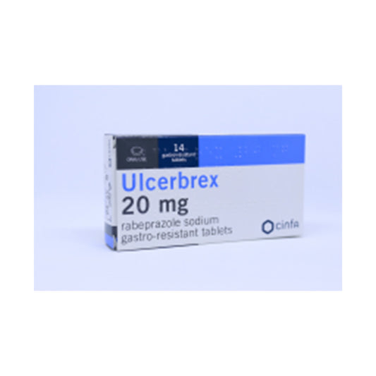 ULCERBREX 20 MG TAB 14 S