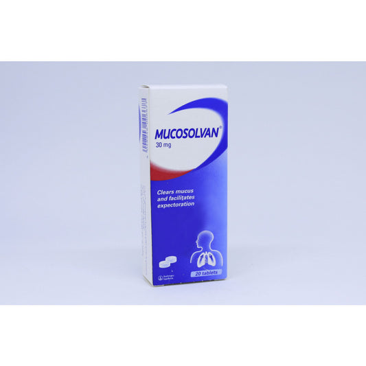 MUCOSOLVAN 30 MG TAB 20 S