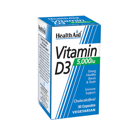 HEALTH AID VITAMIN D 3  5000 IU CAP 30 S