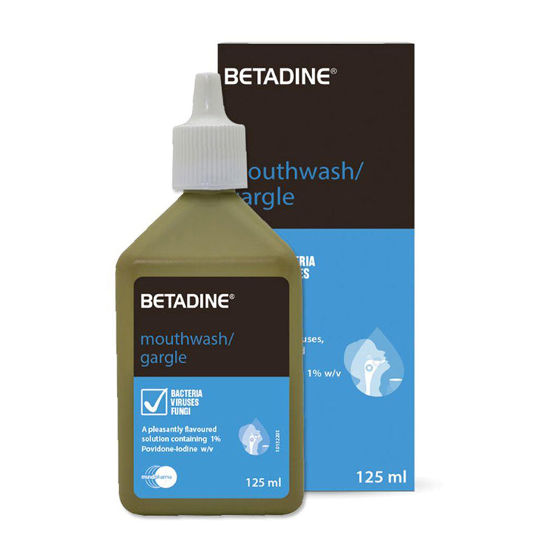 BETADINE MOUTH WASH/GARGLE 125 ML