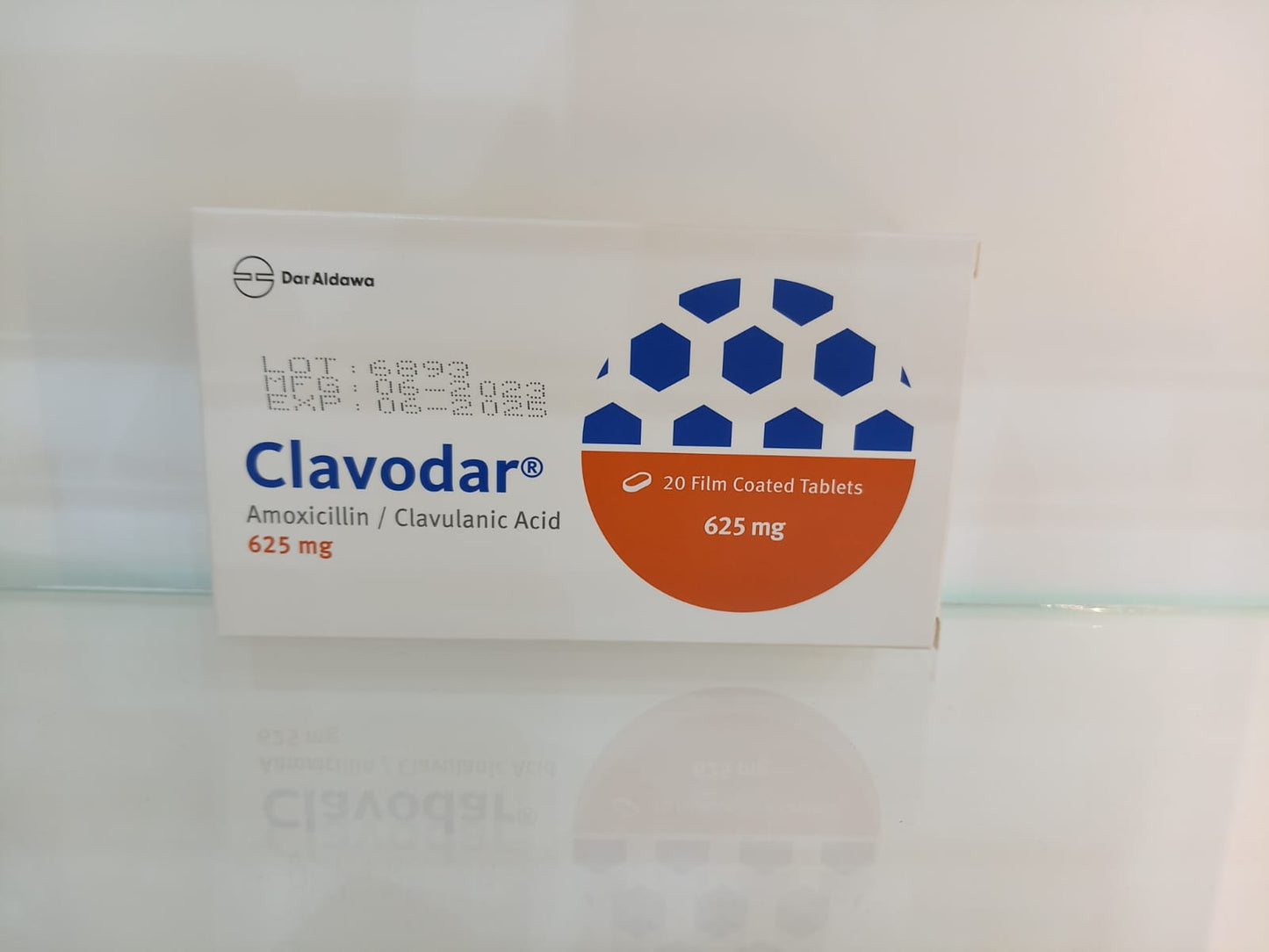 CLAVODAR 625 MG TAB 20 S