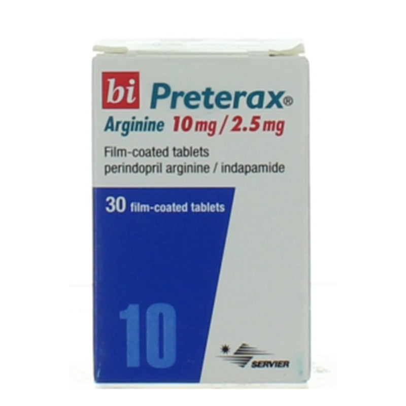 BIPRETERAX 10/2.5 MG TABLET 30