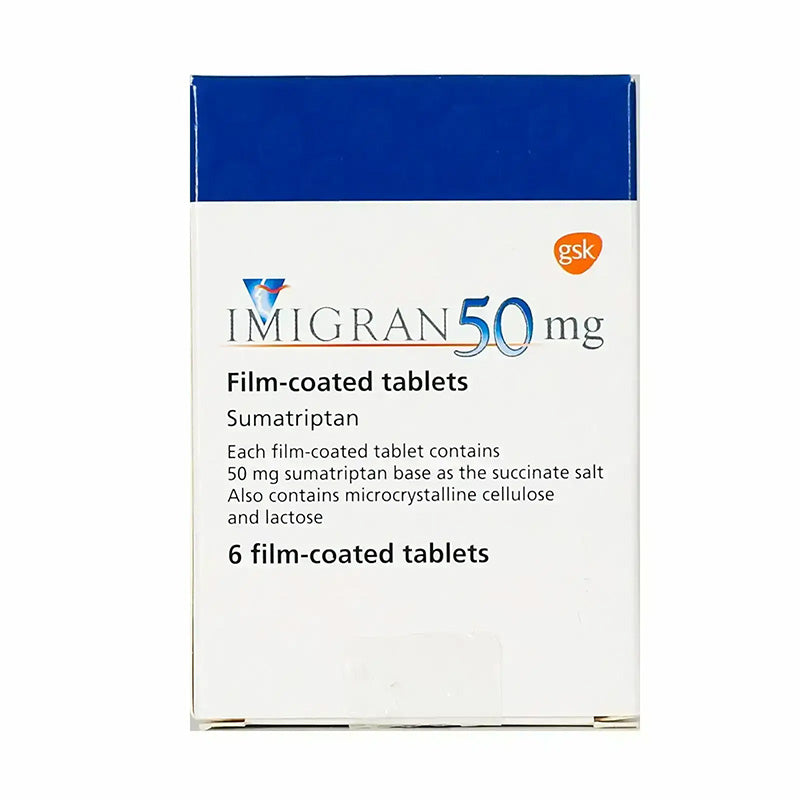 IMIGRAN 50 MG TAB 6 S