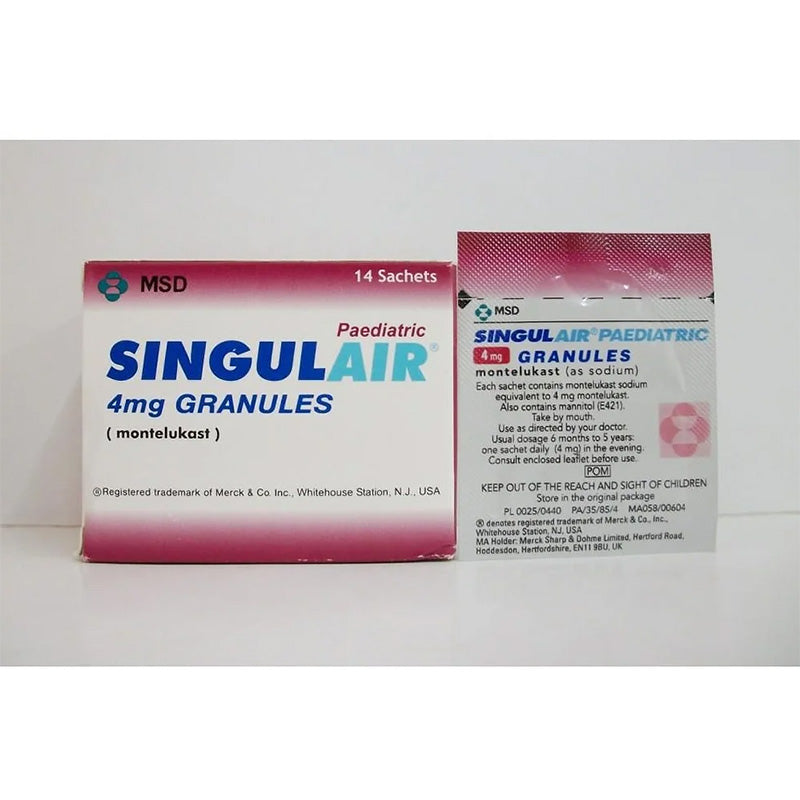 SINGULAIR PAEDIATRIC 4 MG TAB 28 S