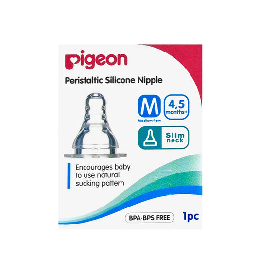 PIGEON SILICON NIPPLE S-TYPE (MEDIUM) 1PC/BOX B173