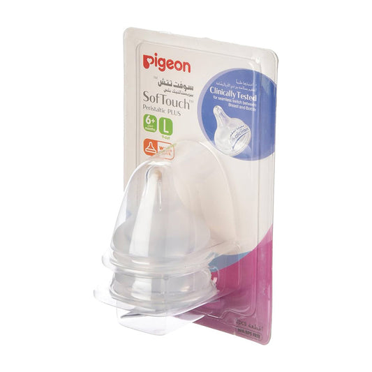 PIGEON PERISTALTIC+ SILICONE NIPPLE LARGE B01869