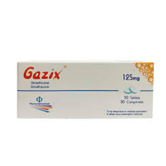 GAZIX 125 MG CHEWABLE TAB 30 S