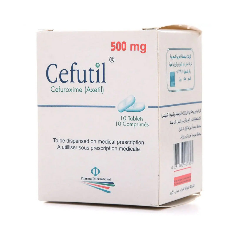 CEFUTIL 500 MG TABS 10 S