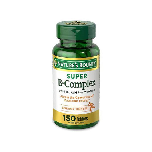 NATURES BOUNTY SUPER B COMPLEX  -FOLIC+VIT C 150S