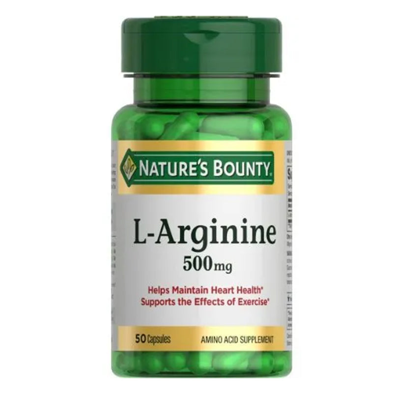 NATURE S BOUNTY L ARGININE 500 MG CAP 50 S