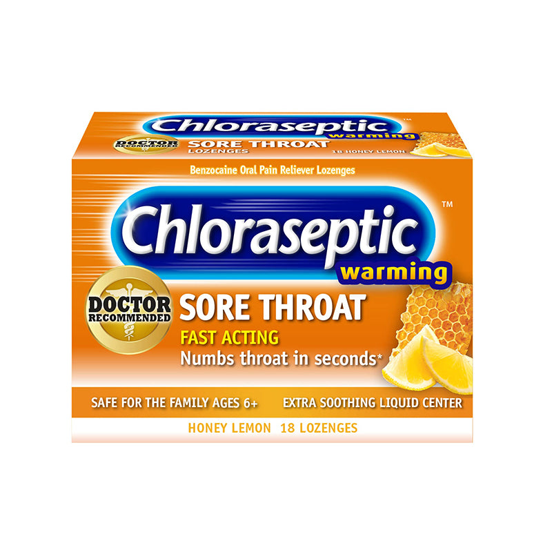 CHLORASEPTIC HONEY AND LEMON LOZENGES 18 S