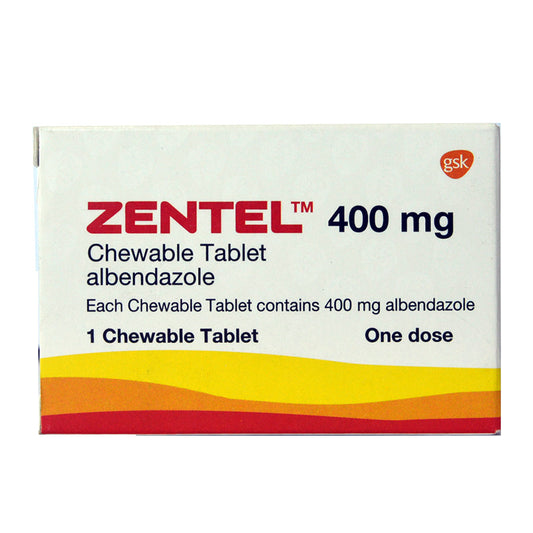 ZENTEL 400 MG TAB 1 S