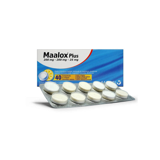 MAALOX PLUS TAB 40 S