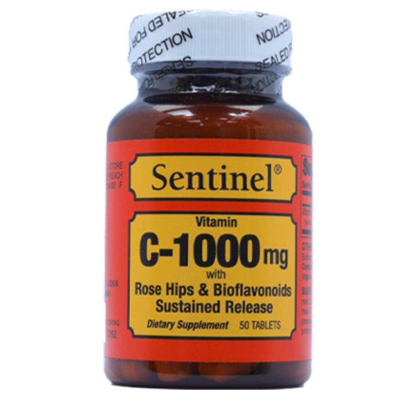 SENTINEL VITAMIN C 1000 MG ROSE HIPS TAB 50 S