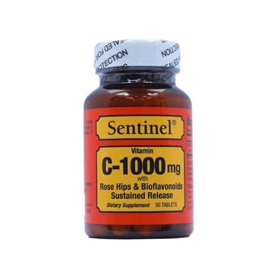 SENTINEL VITAMIN C 1000 MG ROSE HIPS TAB 50 S