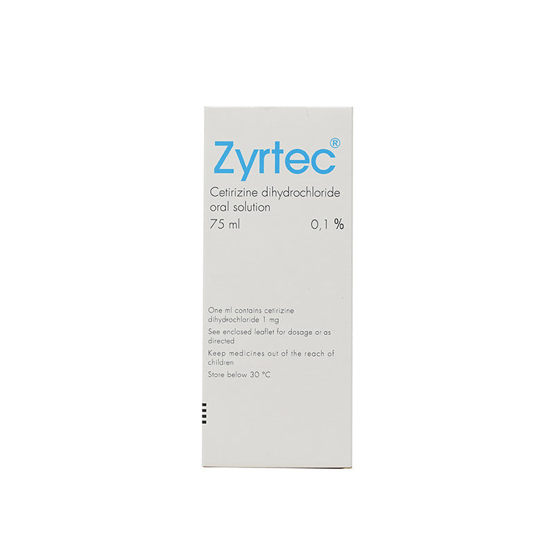 ZYRTEC 0.1% ORAL SOLUTION 75 ML