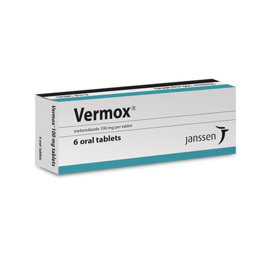 VERMOX 100 MG TAB 6 S