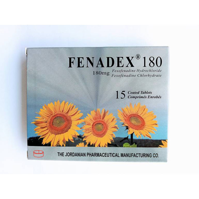 FENADEX 180 MG TAB 15 S