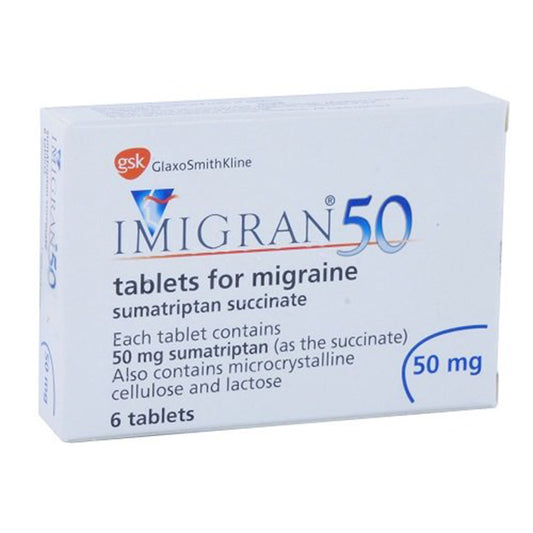 IMIGRAN 50 MG TAB 2 S