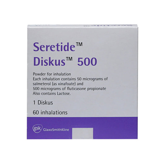 SERETIDE DISKUS 50/500MCG 60 DOSE