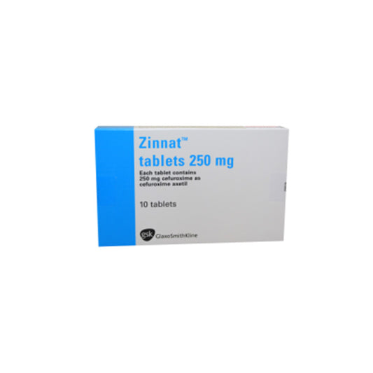 ZINNAT 250 MG TAB 10 S