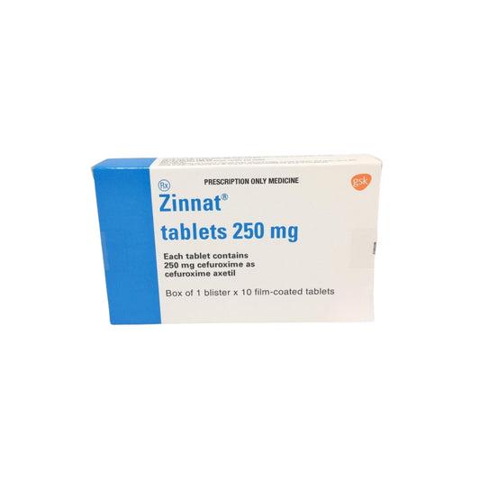 ZINNAT 250 MG TAB 10 S