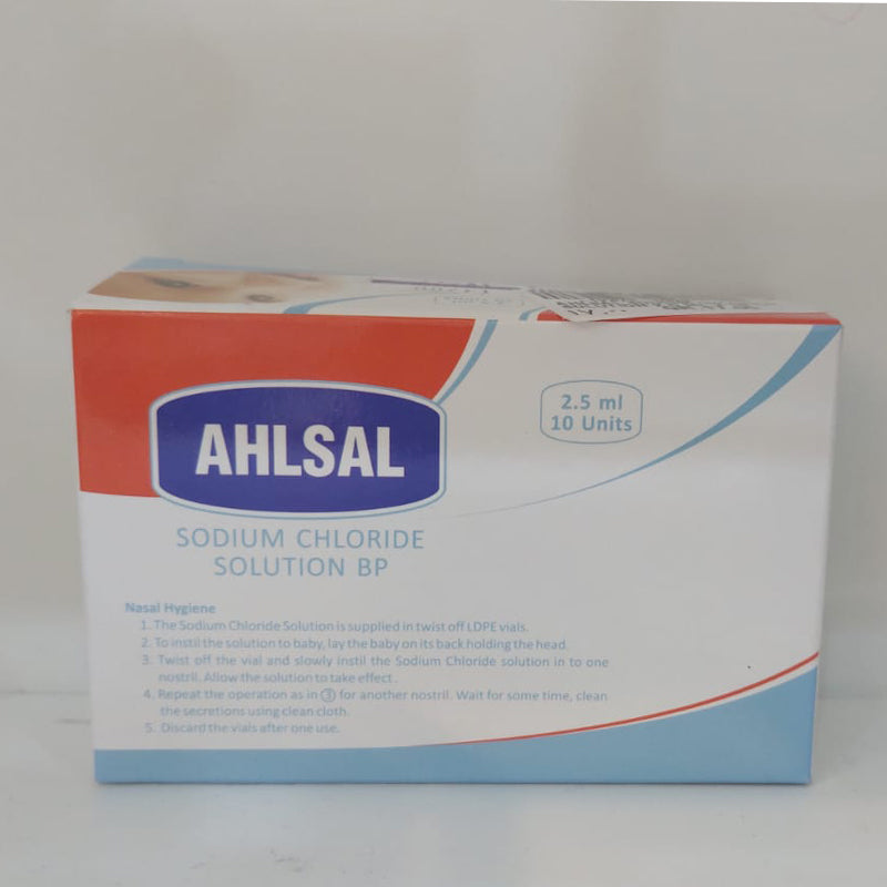 AHLSAL SODIUM CHLORIDE SOLUTION 2.5 ML X 10