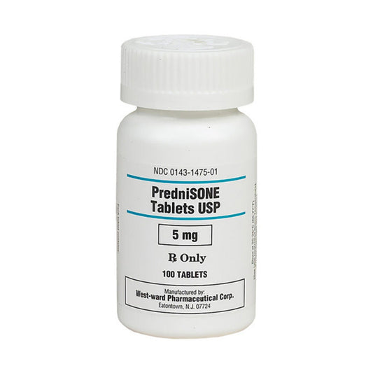 PREDNISOLONE 5 MG TAB 100 S