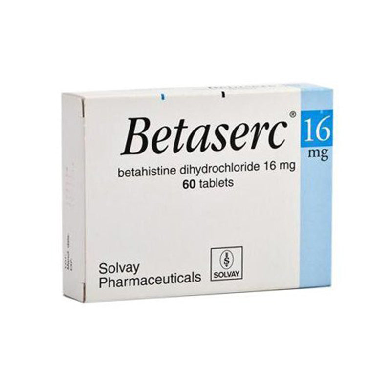 BETASERC 16 MG TAB 60 S