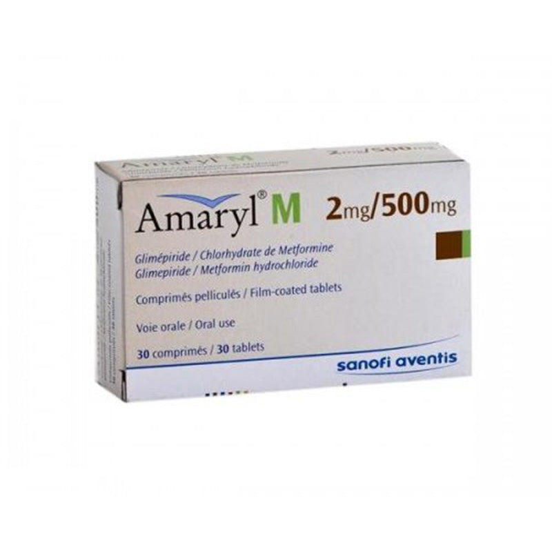 AMARYL M 2/500 MG TAB 30 S