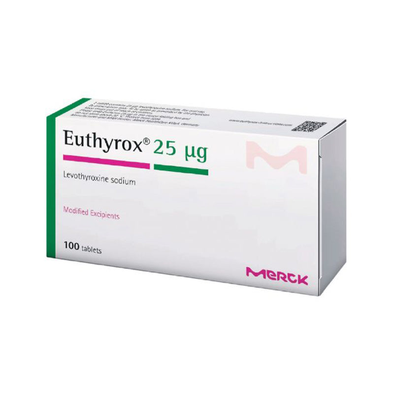 EUTHYROX 25 MCG 100 S