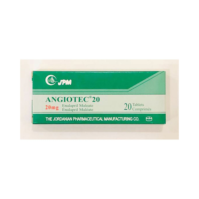 ANGIOTEC 20 MG TAB 20 S