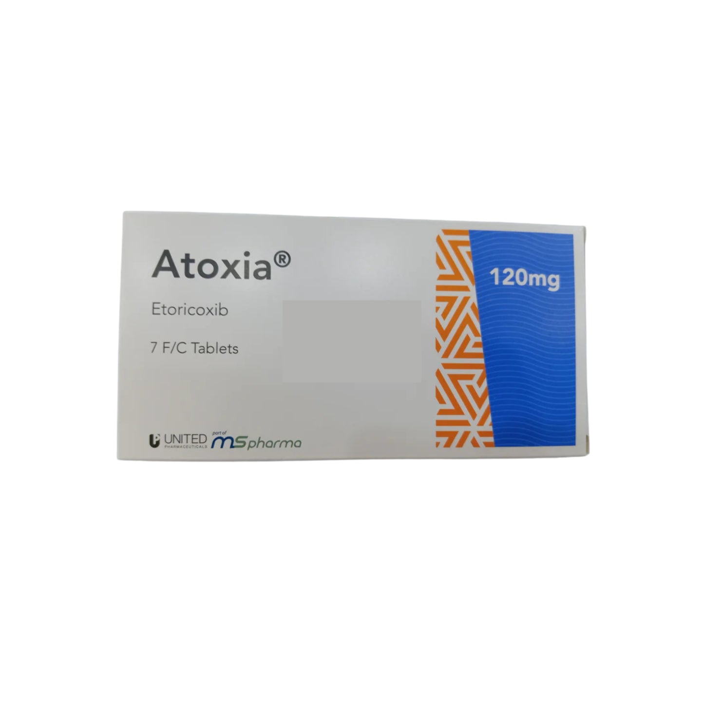 ATOXIA 120 MG TAB 7 S