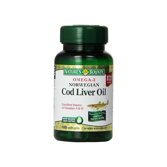 NATURE S BOUNTY COD LIVER OIL SOFTGEL 100 S