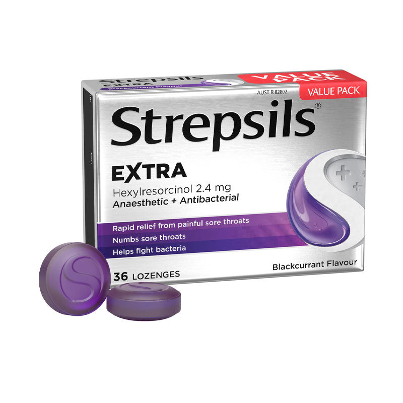 STREPSILS EXTRA BLACK CURRANT 36 S