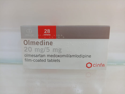 OLMEDINE 20 / 5 MG TAB 28 S