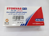 STORVAS 20 MG TAB 30 S