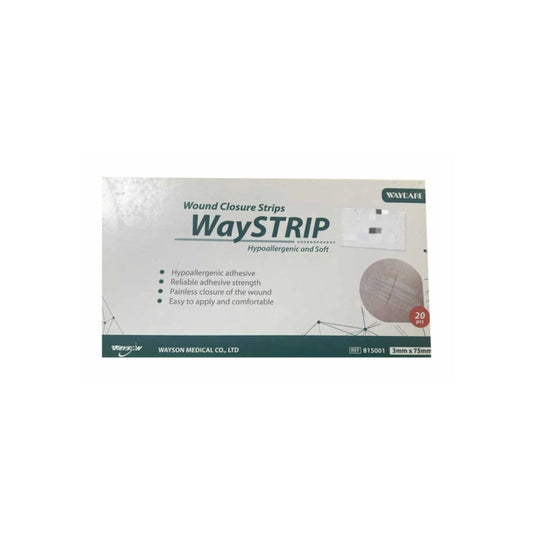 WAYCARE WOUND CLOSURE STRIP 3'S (6*75 MM)20'S