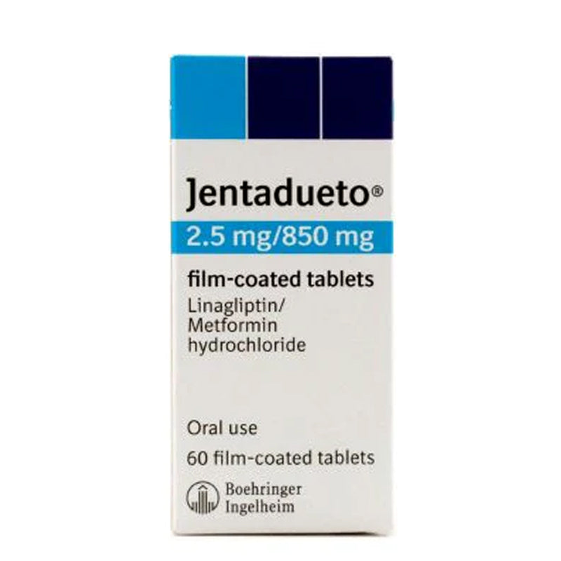 JENTADUETO 2.5 + 850 MG TAB 60S