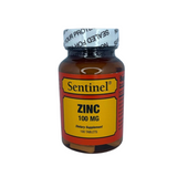 SENTINEL ZINC 100 MG TAB 100 S