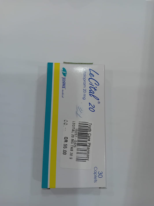 LECITAL 20 MG TAB 30 S