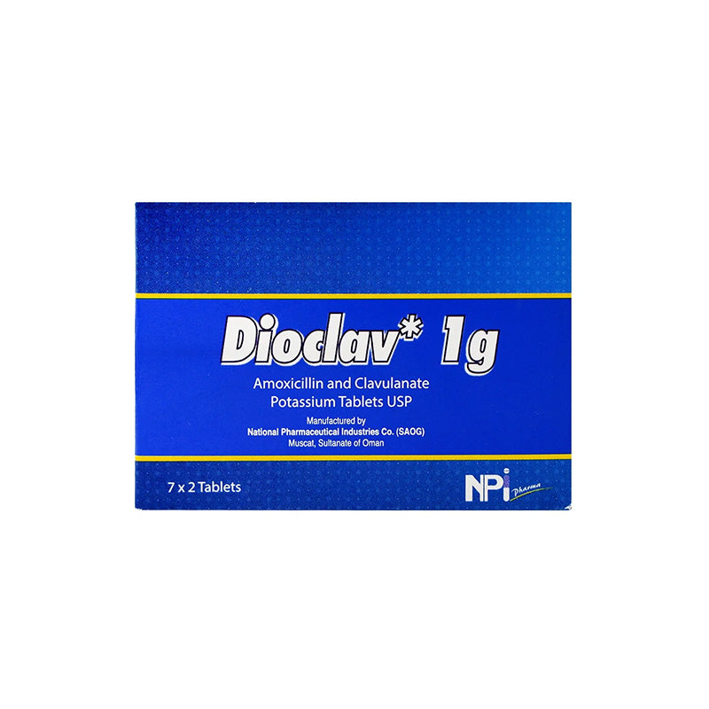 DIOCLAV 1 GM TAB 14 S