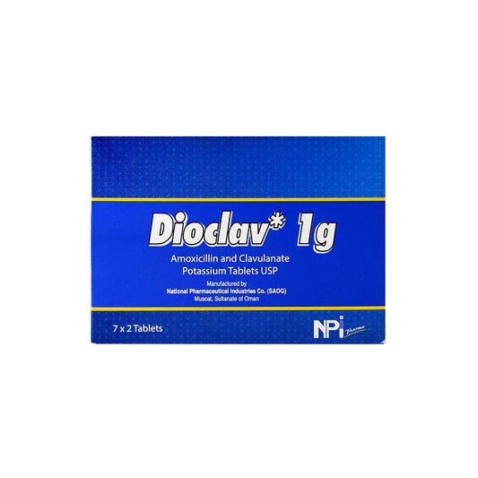 DIOCLAV 1 GM TAB 14 S