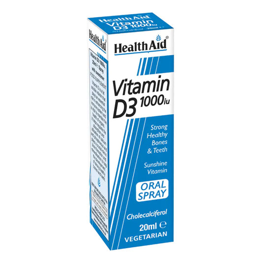 HEALTH AID VITAMIN D 3 1000 IU ORAL SPRAY 20 ML